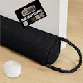 GORILLA GRIP Door Draft Stopper for Bottom of Doors, Weather Stripping Seal Blocks Hot Air, Noise, Bugs, Keeps Cold AC in, Sound Proofing Easy Install Gap Filler, Home Essentials, 34 Inch, Black
