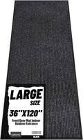 Front Door Mat Indoor Outdoor Entrance, 36" x 120" Dirt Resistant and Absorbent Door Mat, TPR Backing Non-Slip Doormats, Easy to Clean, Low Profile Welcome Floor Mat for Outside Entry