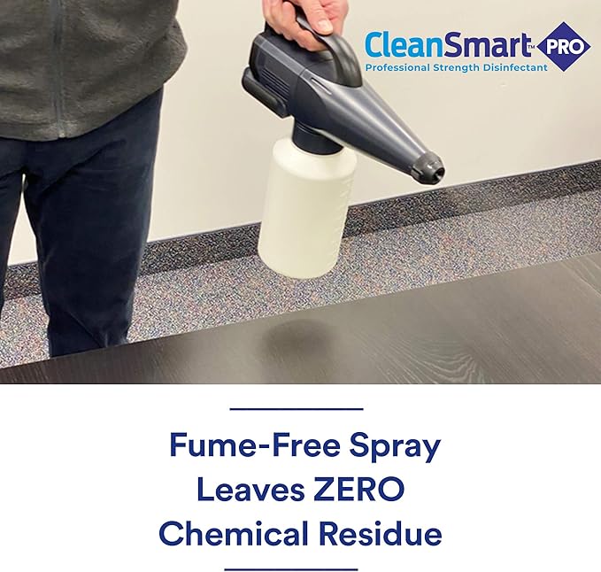 CleanSmart Hospital Grade Disinfectant, Kills 99.9% of Viruses and Bacteria, Hypochlorous Acid Technology, EPA Registered, 1 Gallon (HOCL)