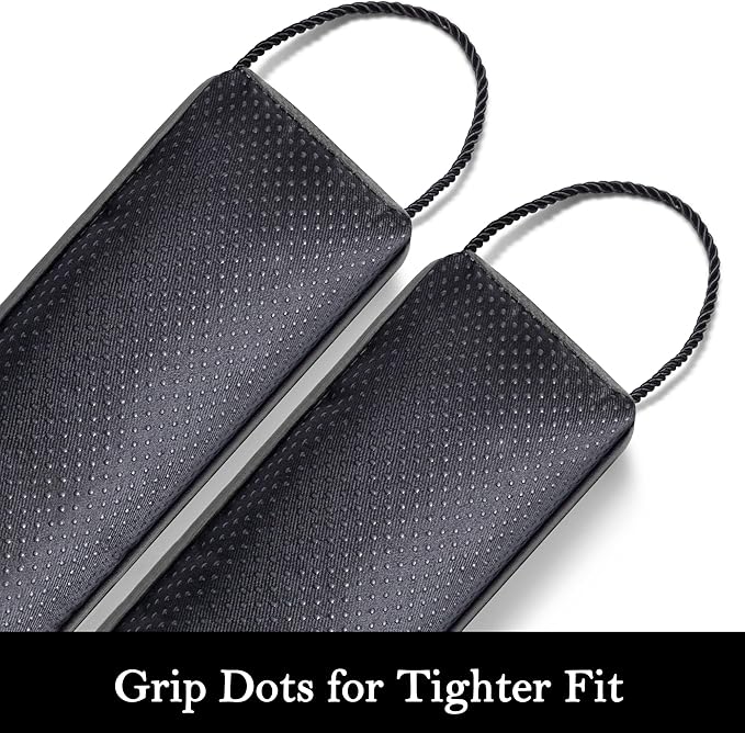 Sunolga 84" Door Draft Stopper Blocks Hot and Cold Air with Removable Washable Cover for Gaps Up to 3", All-Season Seal Strip for Noise, Wind, Door Sweep for Bottom of Door, Home Essentials, Gray