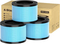 3 Pack MK01 MK06 Air Filter Replacement Compatible with Aroeve MK01, MK06, ToLife TZ-K1 and Kloudi DH-JH01 Air Purifier, Standard Version