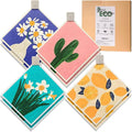 Swedish Dishcloths for Kitchen, 8 Pack Reusable Paper Towels with Clips, Non-Scratch Swedish Dish Towels, Super Absorbent Cellulose Sponge Cloths, Assorted
