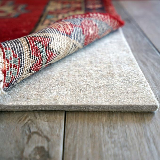RUGPADUSA - Eco-Plush - 7'6" x 9'6" - 1/4" Thick - 100% Felt - Premium Cushioned Rug Pad - Available in 3 Thicknesses, Many Custom Sizes