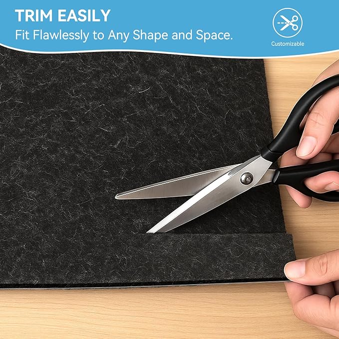 Warmstar 10x14 FT Non Slip Rug Pad,100% Waterproof Felt Pad for Hardwood Floors,1/2” Thick Carpet Rug Pad with Natural Rubber Backing, Secure Grip & Floor Protection