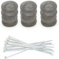 Washing Machine Lint Trap – Stainless Steel Hose Filter, Mesh Drain Catcher, Washer Sock Lint Remover, Rust-Free Snare Laundry Filter with Nylon Cable Ties, 29cmx6.5cm – 12-Pack