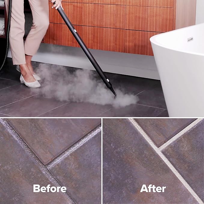 Dupray Neat Steam Cleaner with 20-piece Accesory Kit. For Multipurpose steam Cleaning Hardwood, Tile, Laminate and Sealed Floors, Couch, Furniture and more. *Kills 99.9% of Bacteria & Viruses