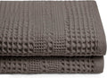GILDEN TREE Waffle Towels for Bathroom, 100% Cotton Quick Dry Towel, Waffle Bath Towels Large, Absorbent Lightweight Travel Towel, Bath Towels Set of 2, Classic Style (Stone)