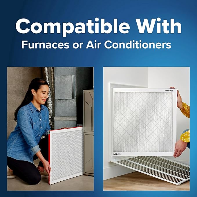 Filtrete 12x36x1 AC Furnace Air Filter, MERV 11, MPR 1000, Micro Allergen Defense, 3-Month Pleated 1-Inch Electrostatic Air Cleaning Filter, 4 Pack (Actual Size 11.69 x 35.69 x 0.81 in)