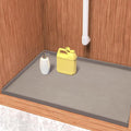 URMONA Waterproof Silicone Under Sink Mat 40'' x 22'' Shelf Liner for Kitchen and Bathroom, Cabinet and Counter Protector, Storage and Organizers, Litter Mat, Pet Cat Puppy Essentials(Beige)