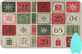 Ironing Mat Portable Ironing Pad Ironing Blanket for Table Top Heat Resistance Double-Side Using Travel Large 47.2 x 27.6 Inch Foldable Lightweight Christmas Snowflake Calendar Beige