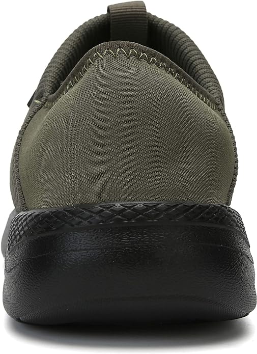 KUBUA Slippers for Men and Womens Indoor House Shoes Plush Slip on Outdoor Garden Loafers