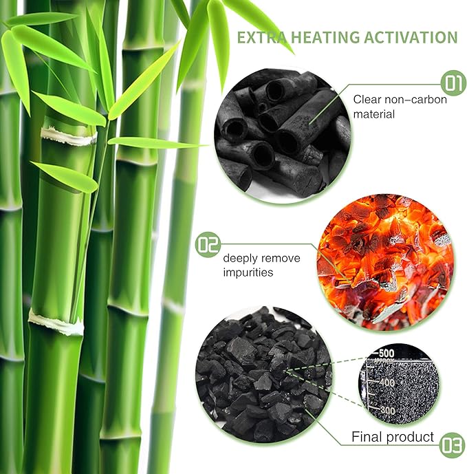 8 Pack Bamboo Charcoal Air Purifying Bag, Activated Charcoal Bags Odor Absorber, Moisture Absorber, Natural Car Air Freshener, Shoe Deodorizer, Odor Eliminators For Home, Pet, Closet, Car