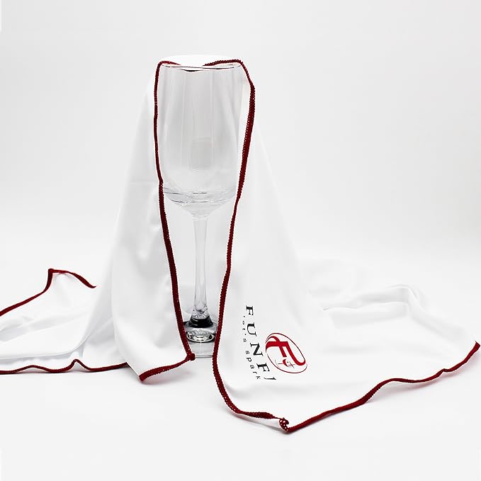 Large Microfiber Glass Polishing Cloth, Lint Streak Free Drying Towel 24x20 inch (2-Pack)
