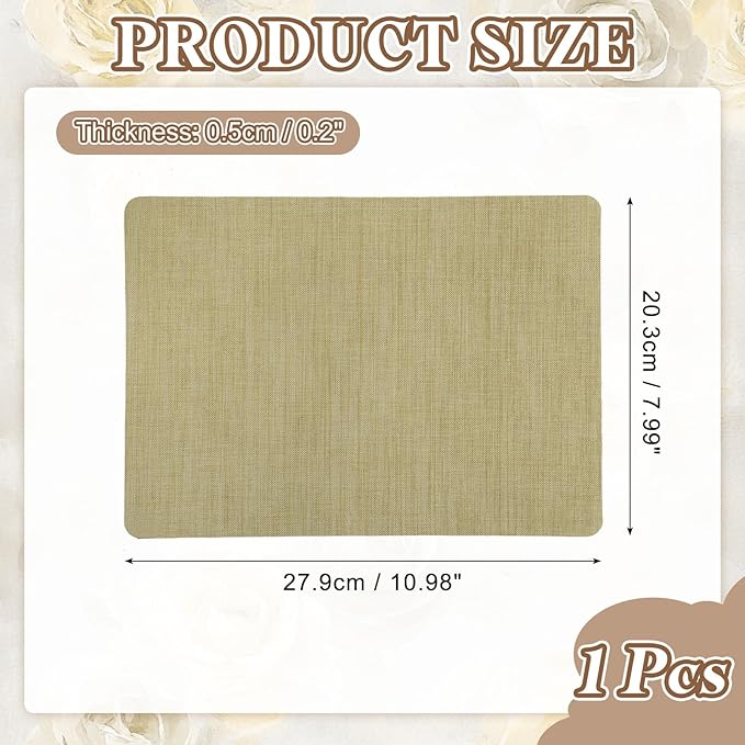 PATIKIL Linen Repair Patch, 8 x 11 Inch Self-Adhesive Linen Fabric Repair Patches for Sofa Couch Clothes Handbag Tents Car Seats Furniture, Camel