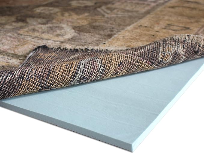 RUGPADUSA - Cloud Comfort Memory Foam - 8' Square - 7/16" Thick - Luxurious Cushioned Rug Pad - Water Resistant