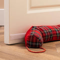 Sunolga 38" Door Draft Stopper Blocks Hot and Cold Air with Removable Washable Cover for Gaps Up to 3", Wind and Noise Seal and Door Sweep for Bottom of Door, Christmas Home Essentials, Buffalo Plaid