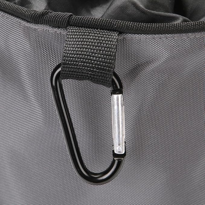 Clothespins Bag Hanging Clothesline Peg Organizer Storage Bags,Dust-proof (Grey)