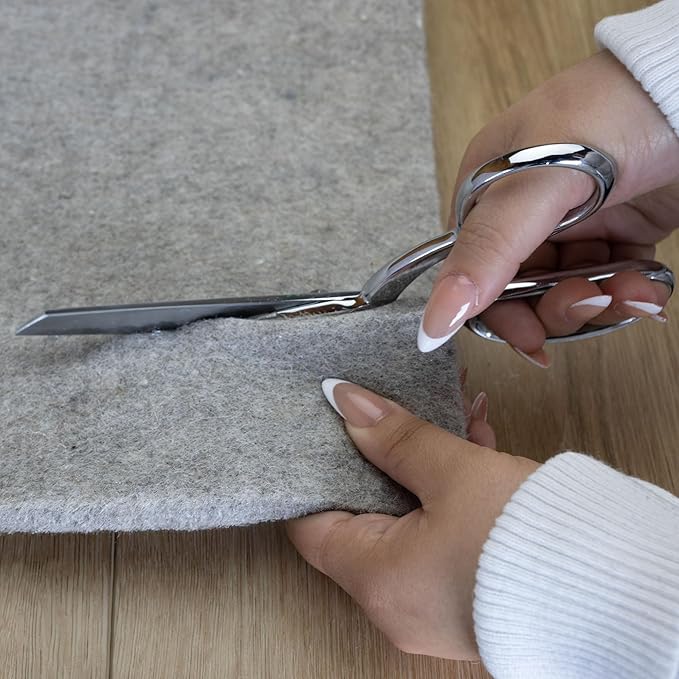 RUGPADUSA - Eco-Plush - 8'x11' - 1/2" Thick - 100% Felt - Luxurious Cushioned Rug Pad - Available in 3 Thicknesses, Many Custom Sizes