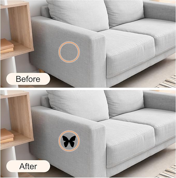 Repair Patches Repair Tape Self-Adhesive DIY Repair Patch Linen Gear Patch for Sofa, Furniture, Chair, Clothing,Tents,17x79 Inch,Deep Grey
