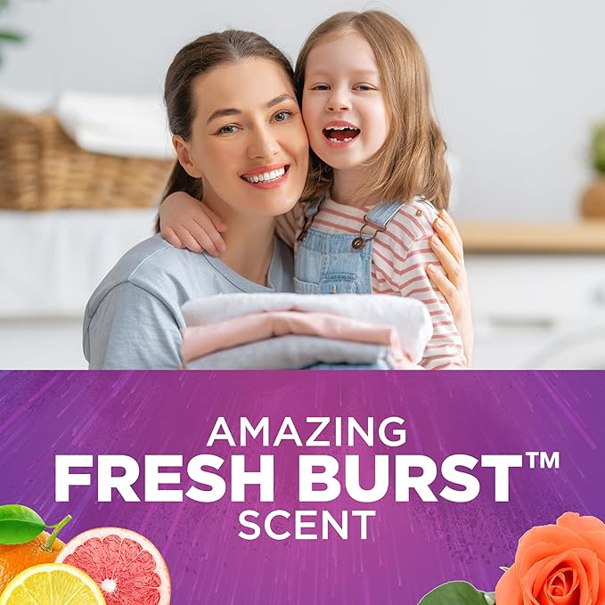 ARM & HAMMER Plus OxiClean Odor Blasters Fresh Burst, 77 Loads Liquid Laundry Detergent, 100.5 Fl oz (Pack of 2)