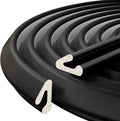 V-Shaped Weather Stripping Door Seal, 19.7FT Draft Stopper for Doors/Windows, Gaps, Dustproof, Soundproof & Thermal Insulating, Noise-Reducing, Light-Blocking Door Gap Filler
