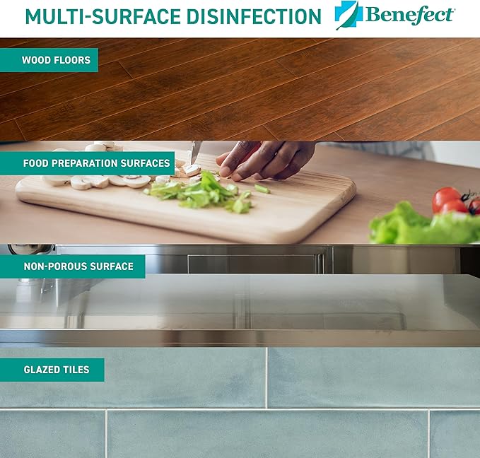Benefect Botanical Decon 30 Disinfectant Cleaner, 5 Gallon, Light Lemon & Thyme Scent, Hospital Grade Disinfectant, Kills Over 99.99% of Germs, Safe for Food-Contact Surfaces