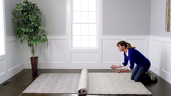 RUGPADUSA - Dual Surface - 9'x13' - 1/8" Thick - Felt + Rubber - Non-Slip Backing Rug Pad - Adds Low-Profile Comfort and Protection
