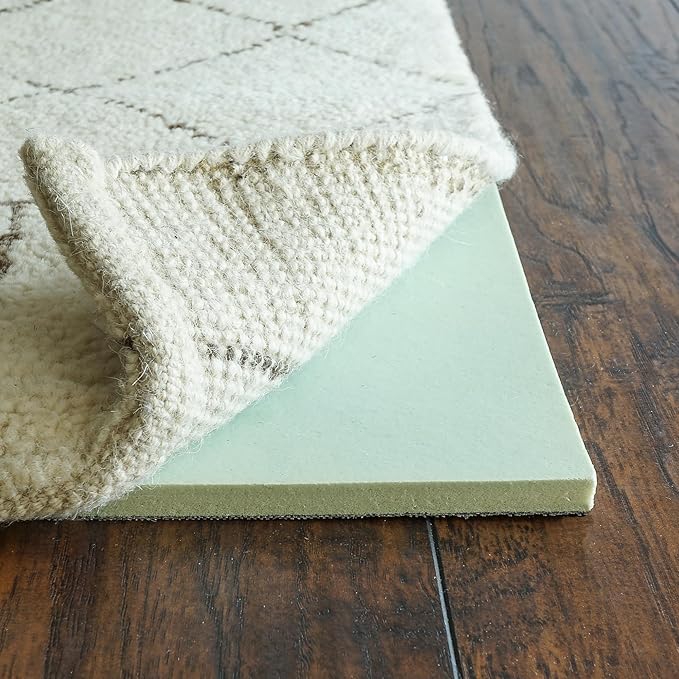 RUGPADUSA - Cloud Comfort Memory Foam - 8'x10' - 7/16" Thick - Luxurious Cushioned Rug Pad - Water Resistant