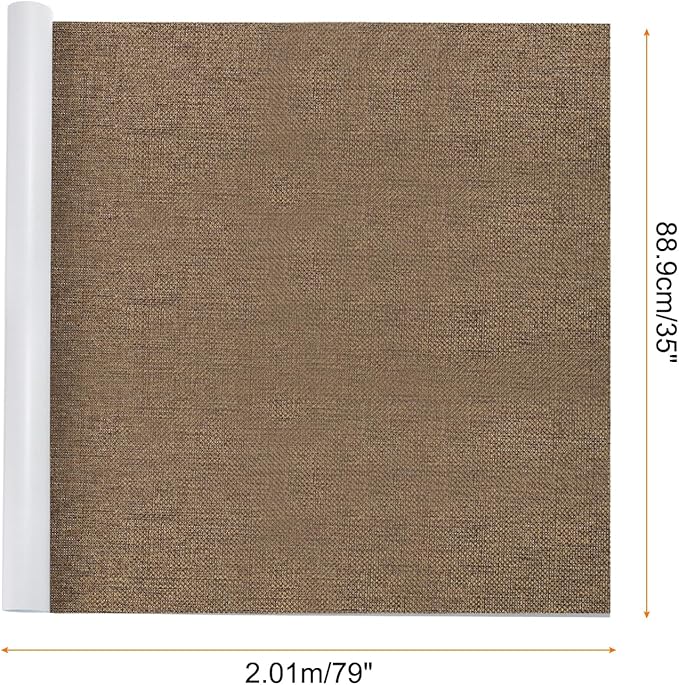 Repair Patches Repair Tape Self-Adhesive DIY Repair Patch Linen Gear Patch for Sofa, Furniture, Chair, Clothing,Tents,35x79 Inch,Brown