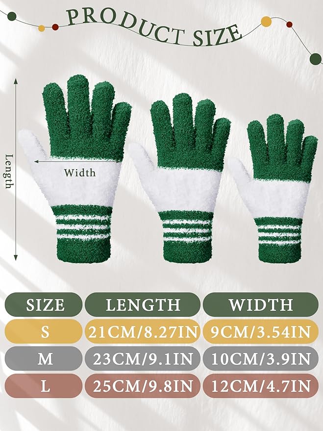 Patelai 3 Pairs Microfiber Plant Dusting Gloves Leaf Cleaning Gloves for Indoor Plants, Blinds, Furniture, House(Medium,Red, Green, Yellow)