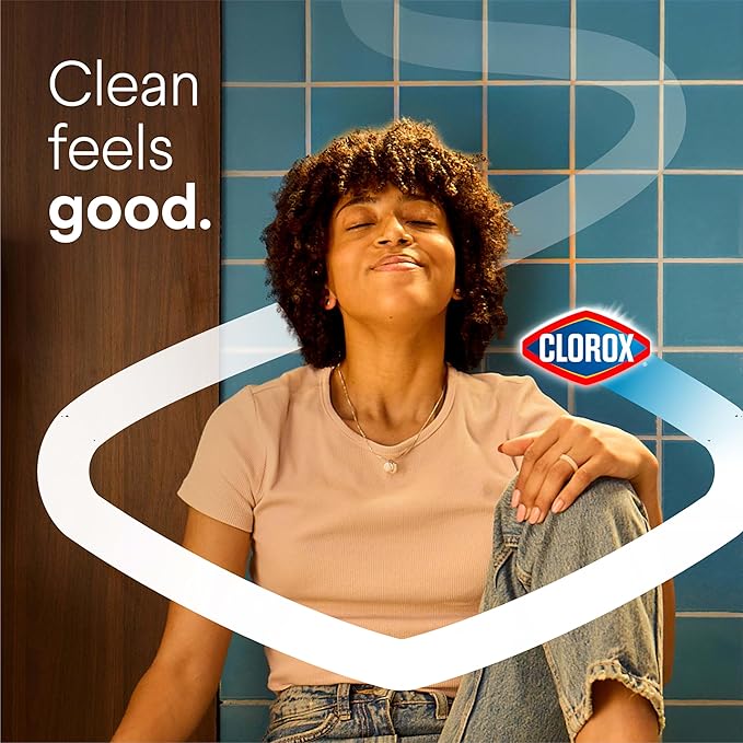 CLOROX Original Toilet Cleaning System, ToiletWand, Storage Caddy, 6 Refill Heads, Dorm Room Essentials