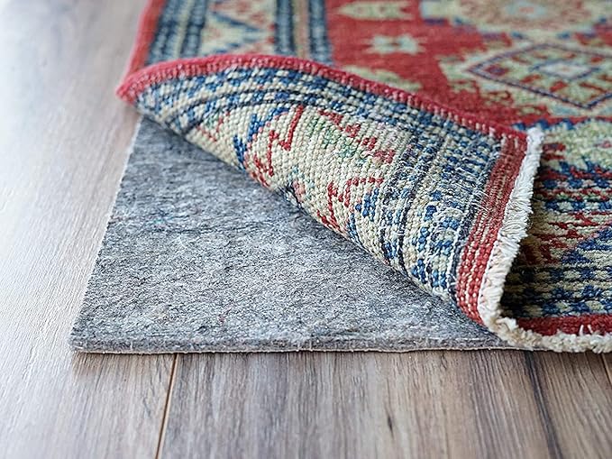 RUGPADUSA - Dual Surface - 9'10" x 12'10" - 1/4" Thick - Felt + Rubber - Non-Slip Backing Rug Pad - Safe for All Floors