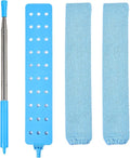 Retractable Gap Duster Cleaner Cleaning Tools with 2 Microfiber Dusting Cloths Washable Duster for Cleaning Under Appliances Furniture Couch Fridge