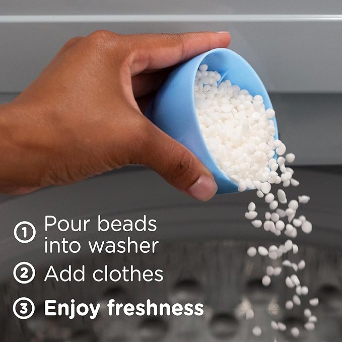 Downy Light Laundry Scent Booster Beads for Washer, Ocean Mist, 24 oz, with No Heavy Perfumes