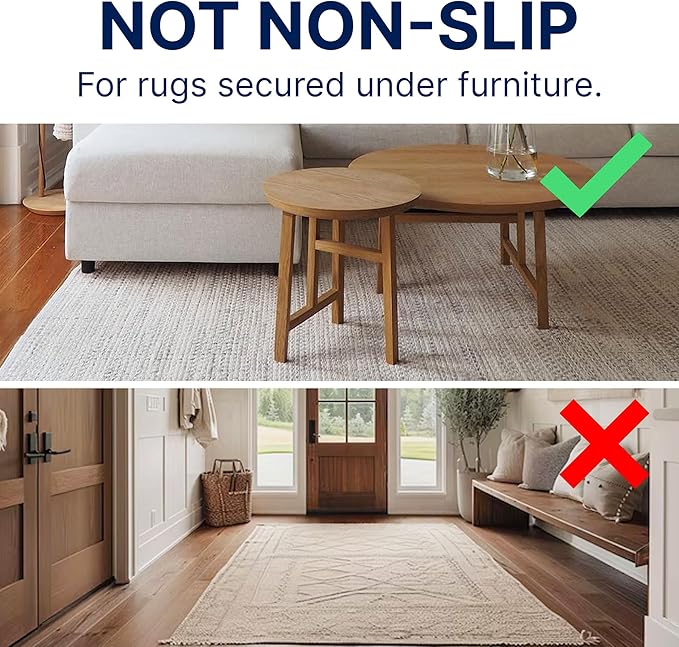 RUGPADUSA - Eco-Plush - 11'x15' - 3/8" Thick - 100% Felt - Extra Cushioned Rug Pad - Available in 3 Thicknesses, Many Custom Sizes