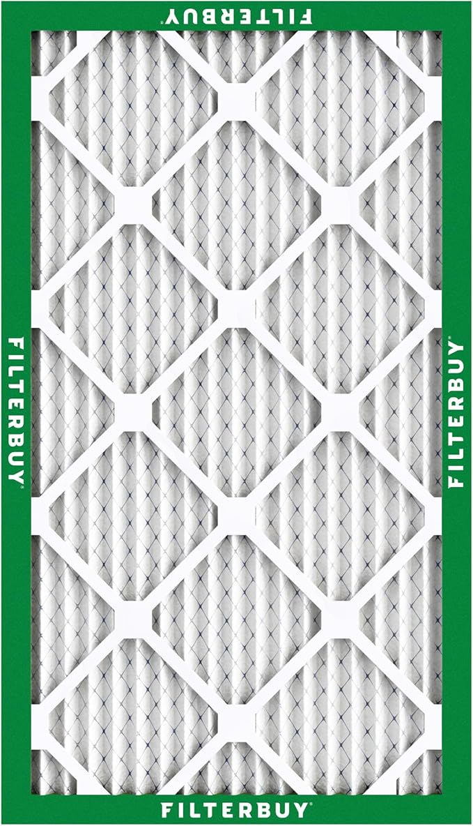 Filterbuy 16x24x1 Air Filter MERV 8 (MPR 700) Dust Defense Replacement (6-Pack), Electrostatic Pleated HVAC AC Furnace Filters, Made in USA (Actual Size: 15.38 x 23.38 x 0.75)