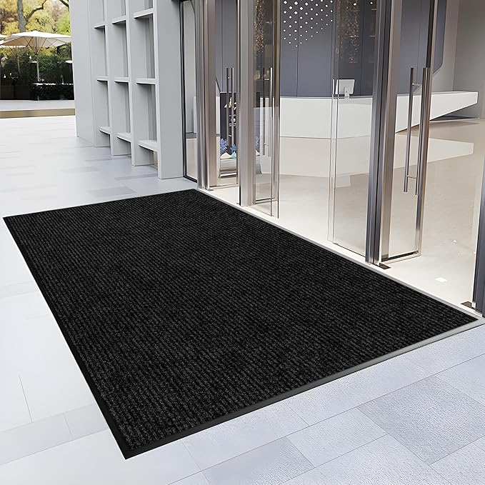 4′ x 51′ Front Door Mat Indoor Outdoor Entrance, Commercial Floor Mat Heavy Duty Dirt Trapper Entryway Doormat, Custom Size Non Slip Rubber Backing Welcome mat, Door Mat for High Traffic Area