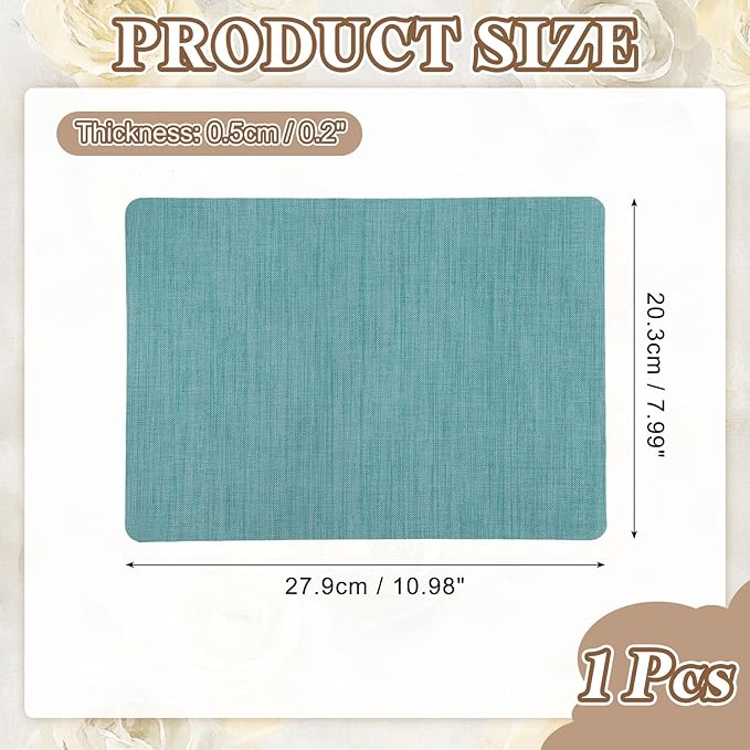 PATIKIL Linen Repair Patch, 8 x 11 Inch Self-Adhesive Linen Fabric Repair Patches for Sofa Couch Clothes Handbag Tents Car Seats Furniture, Sky Blue