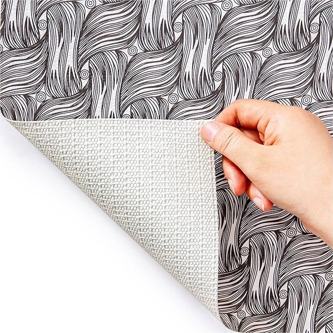 2 Rolls 12 x 120 Inch Shelf Liner for Kitchen Cabinets Non Adhesive Kitchen Drawer Liner, Waterproof Shelf Liner Durable Anti-Slip for Kitchen Cabinets Shelf Liner