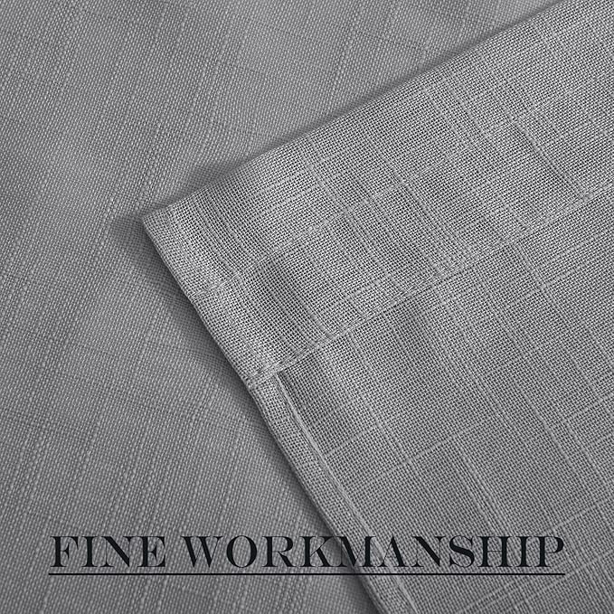 NICETOWN French Door Curtain with Bonus Tieback, Casual French Window Covering Sheer Drapes for Balcony 25 Inches Wide by 72 Inches Long, Front Back Door Shade for Bathroom, 1 PC, Dark Grey