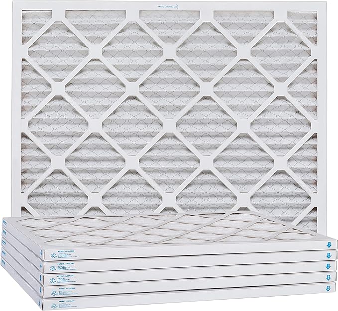 Aerostar 8x18x1 MERV 13, Pleated Air Filter, 8x18x1, Box of 6, Made in the USA