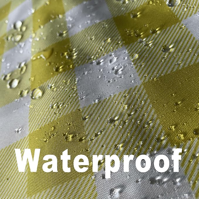 Classic Gingham Buffalo Tablecloth Fabric - Oblong 58x144 Inch Water Proof Checkered Table Cloth for Indoor Outdoor - Table Cover for Birthday, Picnics, BBQs, and Parties