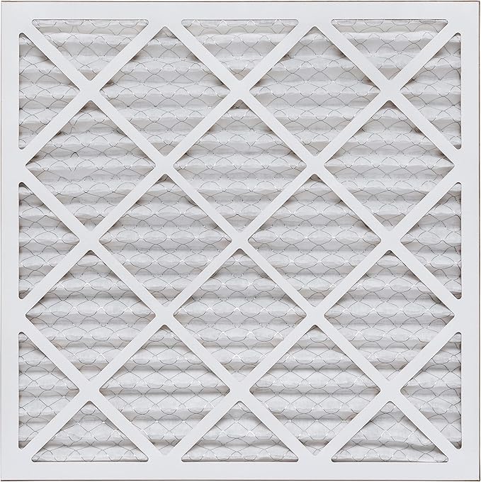 Aerostar 25x25x1 MERV 13, Pleated Air Filter, 24 1/2" x 24 1/2" x 3/4", Box of 6, Made in the USA