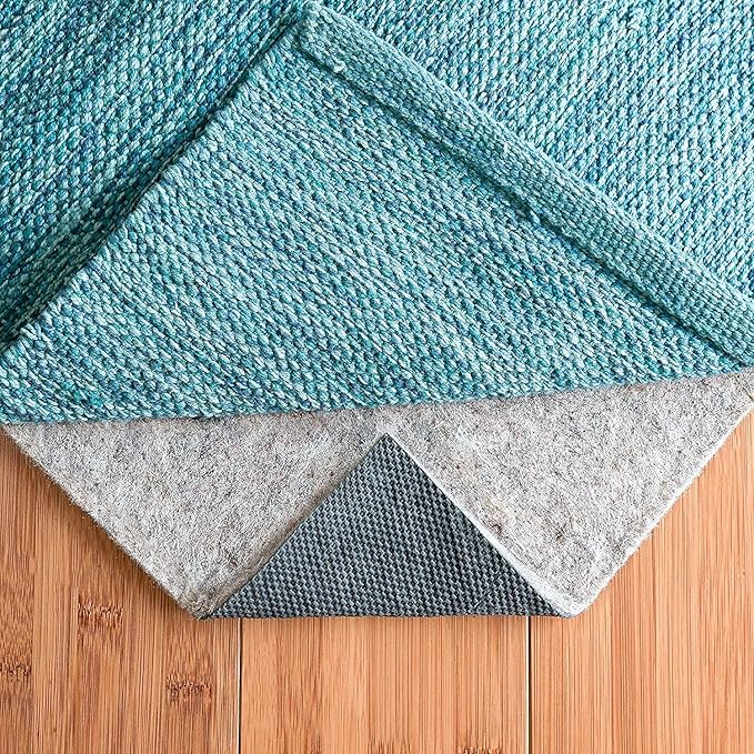 RUGPADUSA - Dual Surface - 7'10" x 9'10" - 1/4" Thick - Felt + Rubber - Non-Slip Backing Rug Pad - Safe for All Floors