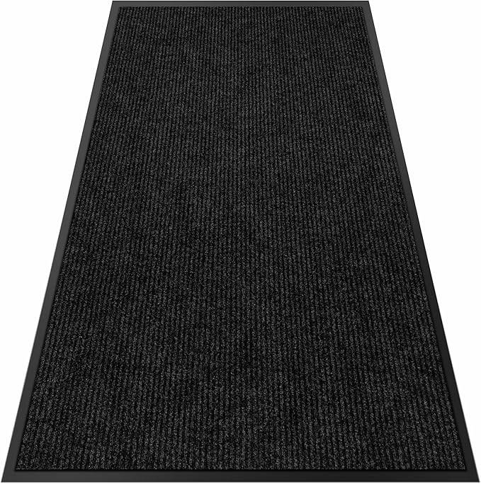 2′ x 17′ Front Door Mat Indoor Outdoor Entrance, Commercial Floor Mat Heavy Duty Dirt Trapper Entryway Doormat, Custom Size Non Slip Rubber Backing Welcome mat, Door Mat for High Traffic Area