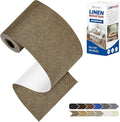 KING MOUNTAIN Linen Repair Patches, Self-Adhesive Fabric Patches, 4 X 63 inch Extra Size, Multi Color, Can be Used for Sofa Repair and Linen Clothes Repair (Brown)