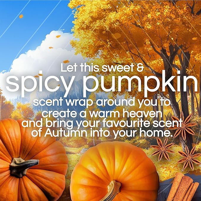 Air Wick Plug in Scented Oil Refill, 5 ct, Pumpkin Spice, Air Freshener, Essential Oils, Fall Scent, Fall Decor