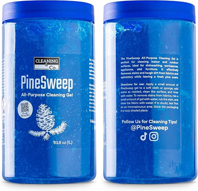All-Purpose Cleaning Gel with Pine Oil – Multipurpose Household Cleaner for Bathroom, Kitchen, Floors, Laundry & More, 33.8 Fl Oz (Pack of 2)