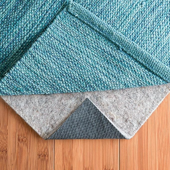 RUGPADUSA - Dual Surface - 2'10" x 4'10" - 1/8" Thick - Felt + Rubber - Non-Slip Backing Rug Pad - Adds Low-Profile Comfort and Protection