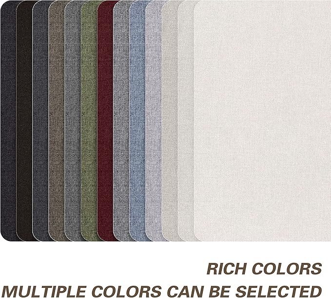 KING MOUNTAIN Fine Linen Repair Patches, Self-Adhesive, Off White, 8" x 11", Multi Color, Can Be Used for Linen Sofa and Clothes Repair